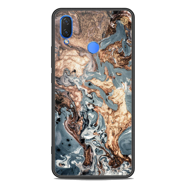 Marble Series Soft Phone Case - Premium Glass Case - Design 5 - Huawei Honor Play