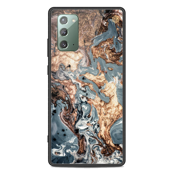 Marble Series Soft Phone Case - Premium Glass Case - Design 5 - Samsung Galaxy Note 20