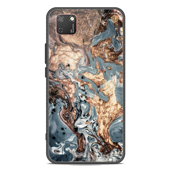 Marble Series Soft Phone Case - Premium Glass Case - Design 5 - Honor 9S
