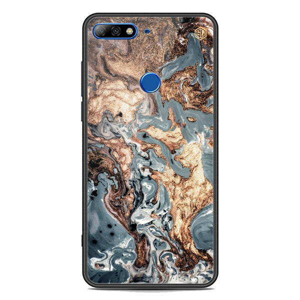 Marble Series Soft Phone Case - Premium Glass Case - Design 5 - Huawei Honor 7C