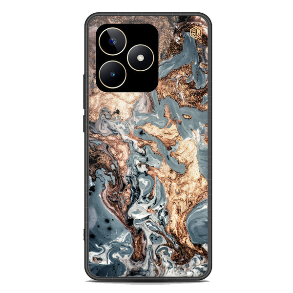 Marble Series Soft Phone Case - Premium Glass Case - Design 5 - Realme C53
