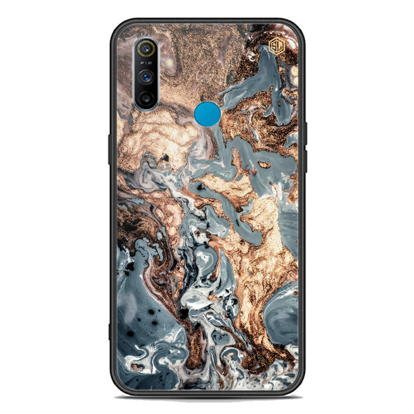 Marble Series Soft Phone Case - Premium Glass Case - Design 5 - Realme C3