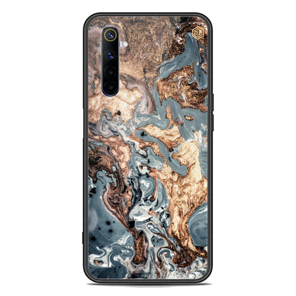 Marble Series Soft Phone Case - Premium Glass Case - Design 5 - Realme 6