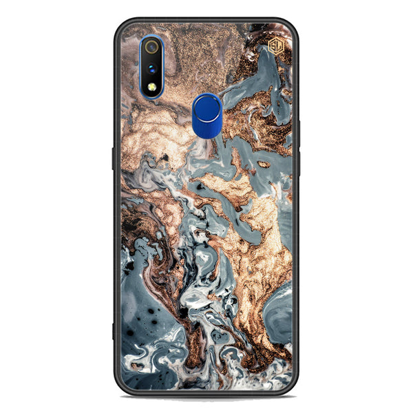 Marble Series Soft Phone Case - Premium Glass Case - Design 5 - Realme 3 Pro