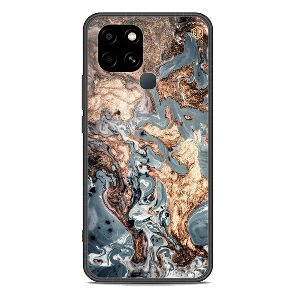 Marble Series Soft Phone Case - Premium Glass Case - Design 5 - Infinix Smart 6
