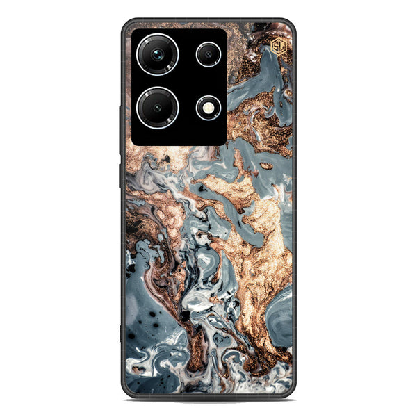 Marble Series Soft Phone Case - Premium Glass Case - Design 5 - Infinix Note 30