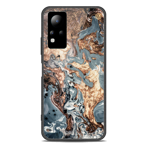 Marble Series Soft Phone Case - Premium Glass Case - Design 5 - Infinix Note 11