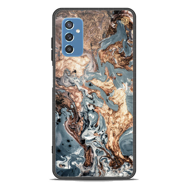 Marble Series Soft Phone Case - Premium Glass Case - Design 5 - Samsung Galaxy M52 5G