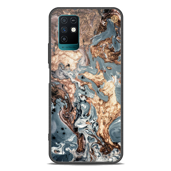 Marble Series Soft Phone Case - Premium Glass Case - Design 5 - Infinix Note 10