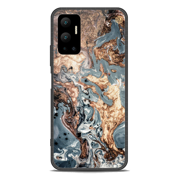 Marble Series Soft Phone Case - Premium Glass Case - Design 5 - Infinix Hot 12