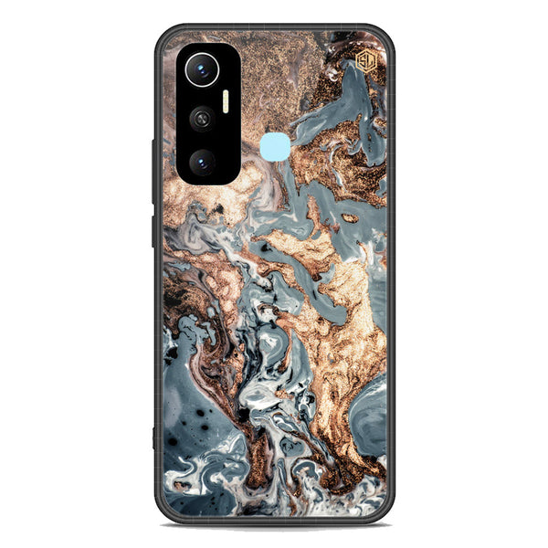 Marble Series Soft Phone Case - Premium Glass Case - Design 5 - Infinix Hot 11