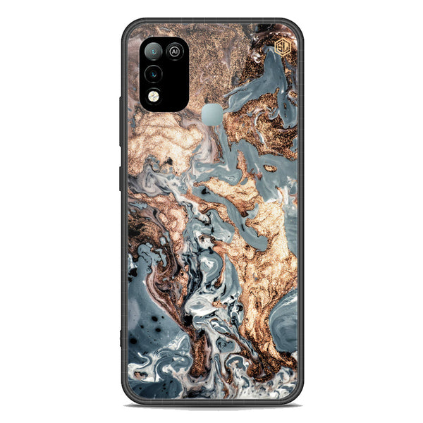 Marble Series Soft Phone Case - Premium Glass Case - Design 5 - Infinix Hot 10 Play