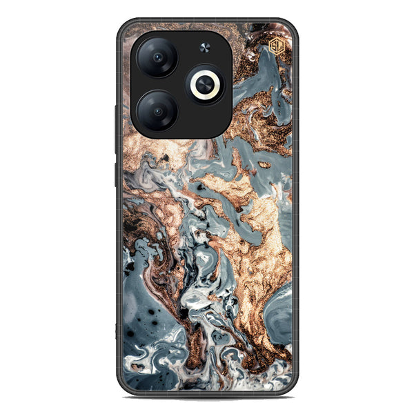 Marble Series Soft Phone Case - Premium Glass Case - Design 5 - Infinix Smart 8