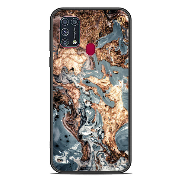 Marble Series Soft Phone Case - Premium Glass Case - Design 5 - Samsung Galaxy M31