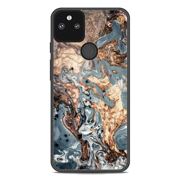 Marble Series Soft Phone Case - Metal Case - Design 5 - Google Pixel 5a 5G