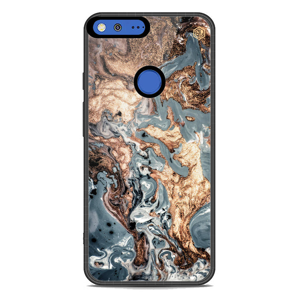 Marble Series Soft Phone Case - Metal Case - Design 5 - Google Pixel XL