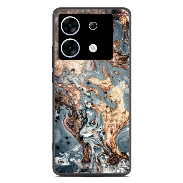 Marble Series Soft Phone Case - Metal Case - Design 5 - Infinix Zero 30