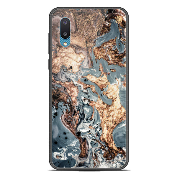 Marble Series Soft Phone Case - Premium Glass Case - Design 5 - Samsung Galaxy M02