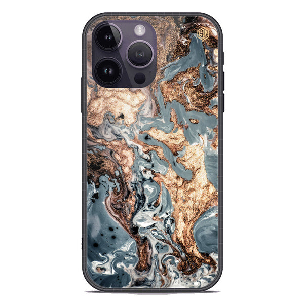 Marble Series Soft Phone Case - Premium Glass Case - Design 5 - iPhone 14 Pro