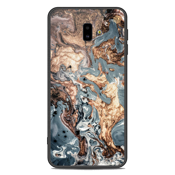 Marble Series Soft Phone Case - Premium Glass Case - Design 5 - Samsung Galaxy J6 Plus 2018