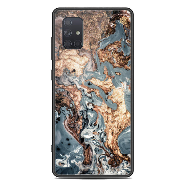 Marble Series Soft Phone Case - Premium Glass Case - Design 5 - Samsung Galaxy A71