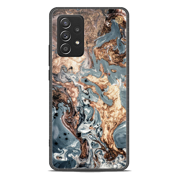 Marble Series Soft Phone Case - Premium Glass Case - Design 5 - Samsung Galaxy A52