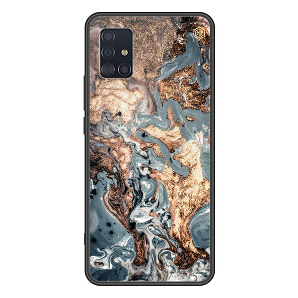 Marble Series Soft Phone Case - Premium Glass Case - Design 5 - Samsung Galaxy A51