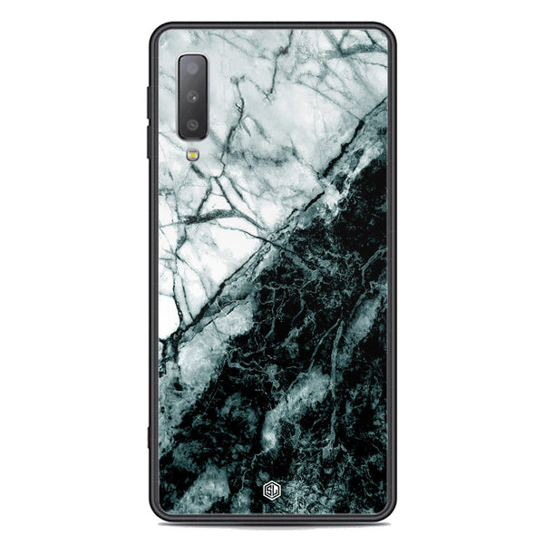 Marble Series Soft Phone Case - Premium Glass Case - Design 6 - Samsung Galaxy A7 2018
