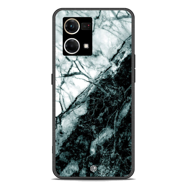 Marble Series Soft Phone Case - Premium Glass Case - Design 6 - Oppo Reno 7 4G