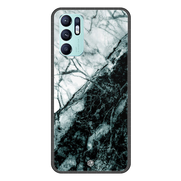 Marble Series Soft Phone Case - Premium Glass Case - Design 6 - Oppo Reno 6