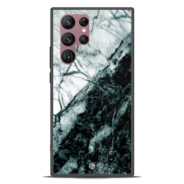 Marble Series Soft Phone Case - Premium Glass Case - Design 6 - Samsung Galaxy S22 Ultra 5G