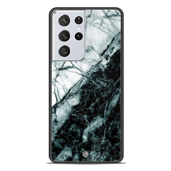 Marble Series Soft Phone Case - Premium Glass Case - Design 6 - Samsung Galaxy S21 Ultra 5G