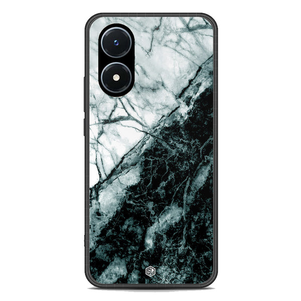 Marble Series Soft Phone Case - Premium Glass Case - Design 6 - Vivo Y02s