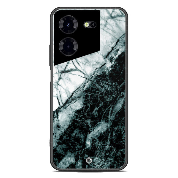 Marble Series Soft Phone Case - Premium Glass Case - Design 6 - Tecno Pova 5 Pro