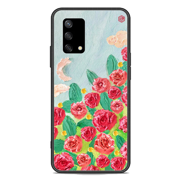 Floral Series Soft Phone Case - Premium Glass Case - Design 10 - Oppo F19