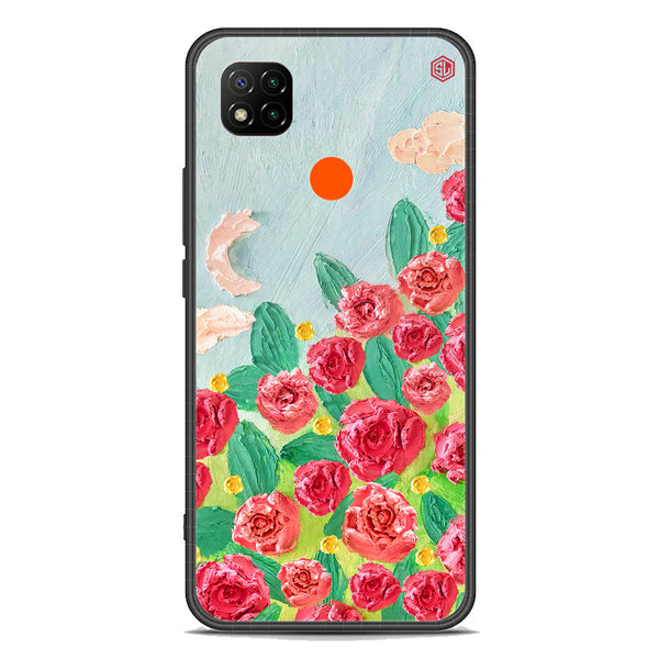 Floral Series Soft Phone Case - Premium Glass Case - Design 10 - Xiaomi Redmi 10A