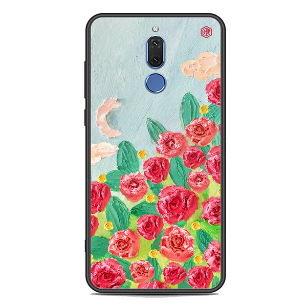 Floral Series Soft Phone Case - Premium Glass Case - Design 10 - Huawei Mate 10 Lite