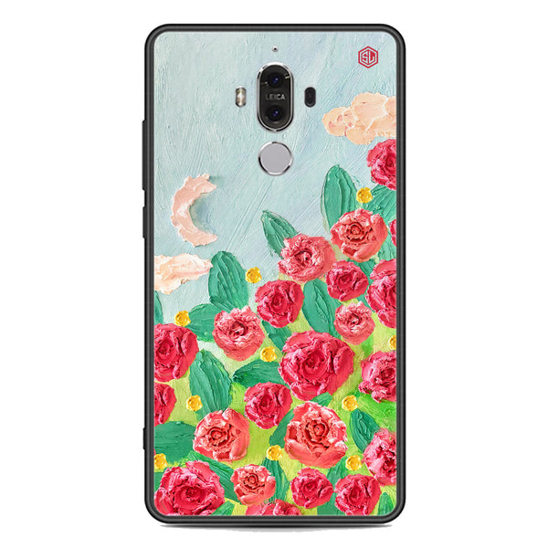 Floral Series Soft Phone Case - Premium Glass Case - Design 10 - Huawei Mate 9