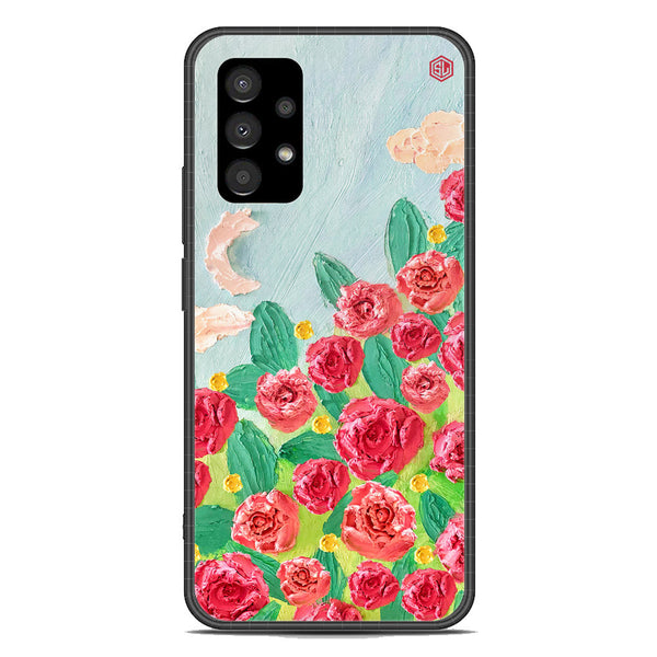 Floral Series Soft Phone Case - Premium Glass Case - Design 10 - Samsung Galaxy A33 5G