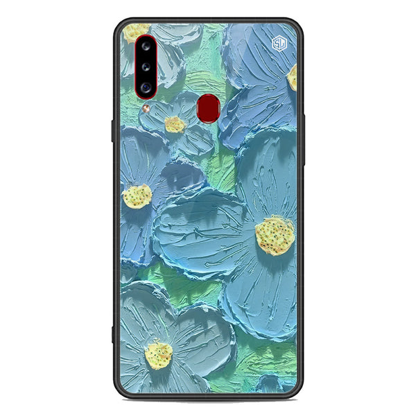Floral Series Soft Phone Case - Premium Glass Case - Design 1 - Samsung Galaxy A20s