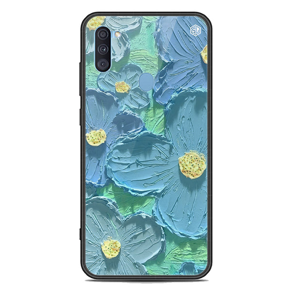 Floral Series Soft Phone Case - Premium Glass Case - Design 1 - Samsung Galaxy A11