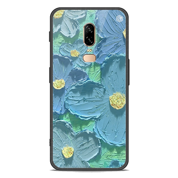 Floral Series Soft Phone Case - Premium Glass Case - Design 1 - OnePlus 6