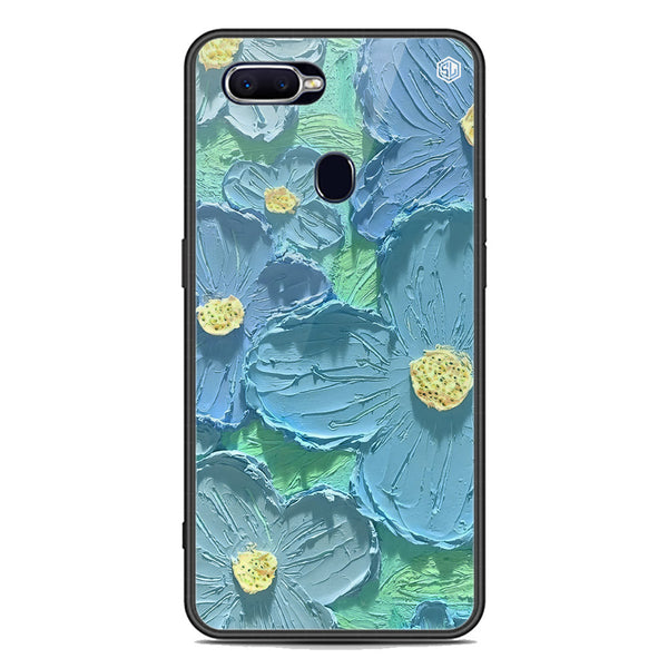 Floral Series Soft Phone Case - Premium Glass Case - Design 1 - Oppo F9