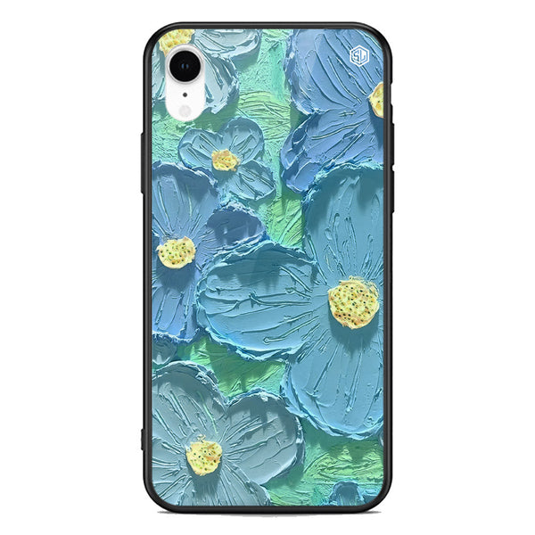 Floral Series Soft Phone Case - Premium Glass Case - Design 1 - iPhone XR