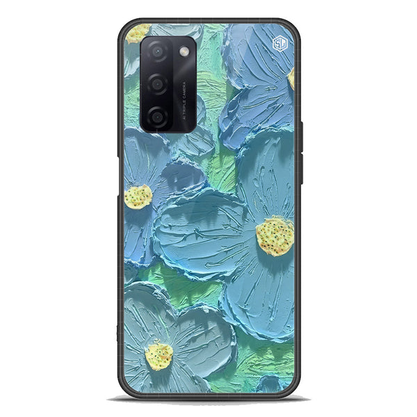 Floral Series Soft Phone Case - Premium Glass Case - Design 1 - Oppo A55s