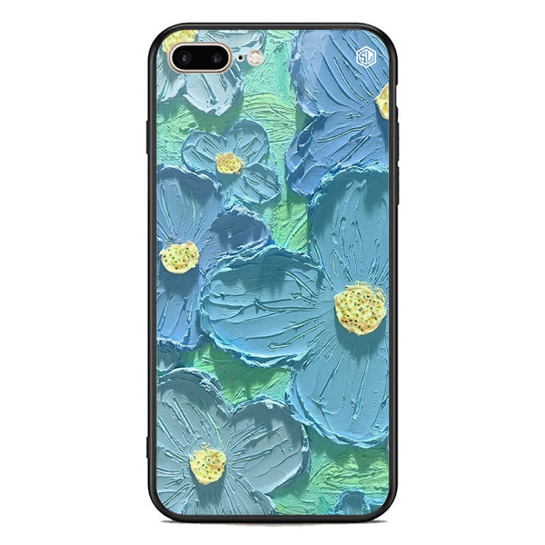 Floral Series Soft Phone Case - Premium Glass Case - Design 1 - iPhone 8 Plus / 7 Plus