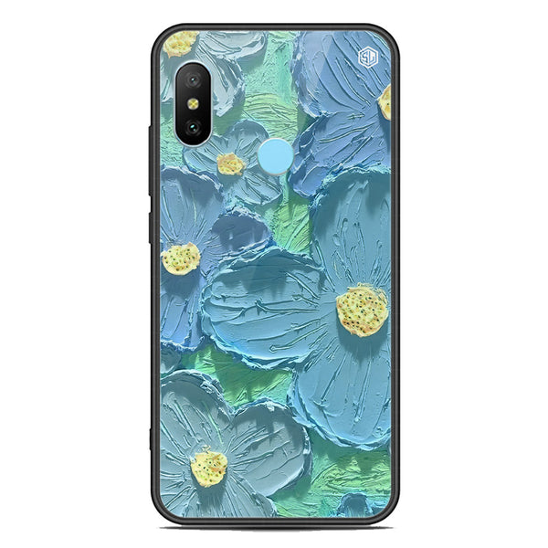 Floral Series Soft Phone Case - Premium Glass Case - Design 1 - Xiaomi Redmi Note 6 Pro