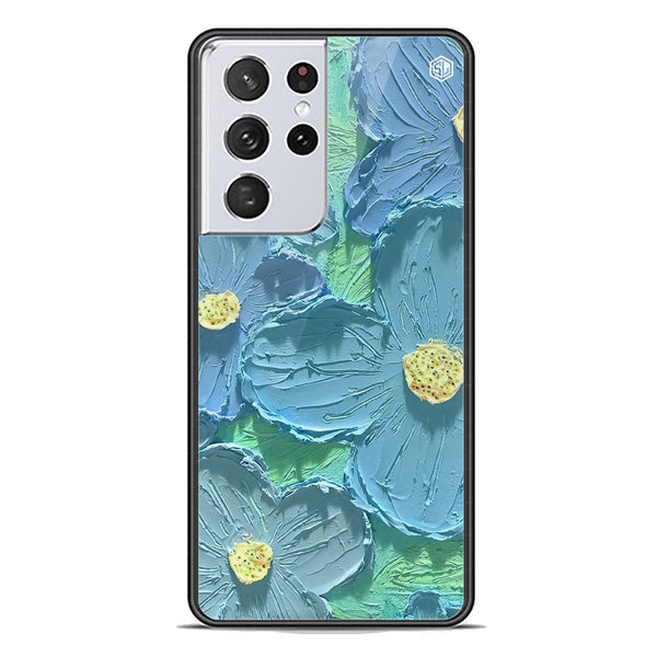 Floral Series Soft Phone Case - Premium Glass Case - Design 1 - Samsung Galaxy S21 Ultra 5G