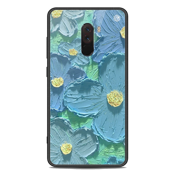 Floral Series Soft Phone Case - Premium Glass Case - Design 1 - Xiaomi Pocophone F1