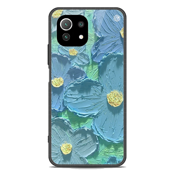 Floral Series Soft Phone Case - Premium Glass Case - Design 1 - Xiaomi Mi 11 Lite